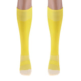 Maxbell Football Soccer Sports Compression Socks Anti Slip Slipper Socks Yellow - Aladdin Shoppers