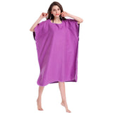 Maxbell Beach Bath Surf Swim Poncho Robe With Hood Wetsuit Changing Towel Purple - Aladdin Shoppers