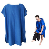 Maxbell Beach Bath Surf Swim Poncho Robe With Hood Wetsuit Changing Towel Blue - Aladdin Shoppers