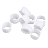 Maxbell Maxbell 10 Pack Tennis Racquet Grip Ring Sweat Absorbing Badminton Grip Band White