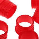 Maxbell Maxbell 10 Pack Tennis Racquet Grip Ring Sweat Absorbing Badminton Grip Band Red