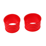 Maxbell Maxbell 10 Pack Tennis Racquet Grip Ring Sweat Absorbing Badminton Grip Band Red