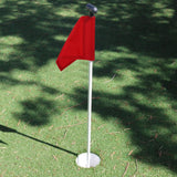 Maxbell Maxbell Backyard Practice Golf Hole Pole Cup Flag Putting Green Flags Red