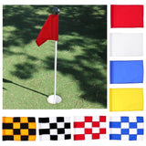 Maxbell Maxbell Backyard Practice Golf Hole Pole Cup Flag Putting Green Flags Red