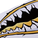 Maxbell Maxbell 2 Pieces Large 3D Shark Teeth Mouth Sticker Kayak Fishing Boat Decals Yellow
