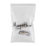 Maxbell Maxbell 2 Pieces Large 3D Shark Teeth Mouth Sticker Kayak Fishing Boat Decals Yellow
