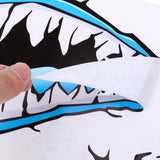 Maxbell 2 Pieces Large 3D Shark Teeth Mouth Sticker Kayak Fishing Boat Decals Blue - Aladdin Shoppers