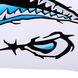 Maxbell 2 Pieces Large 3D Shark Teeth Mouth Sticker Kayak Fishing Boat Decals Blue - Aladdin Shoppers