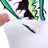 Maxbell 2 Pieces Large 3D Shark Teeth Mouth Sticker Kayak Fishing Boat Decals Green - Aladdin Shoppers