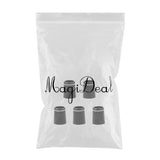 Maxbell Maxbell 5 Pieces Black Golf Taper Tip Iron Ferrules .370 with Single Silver Ring