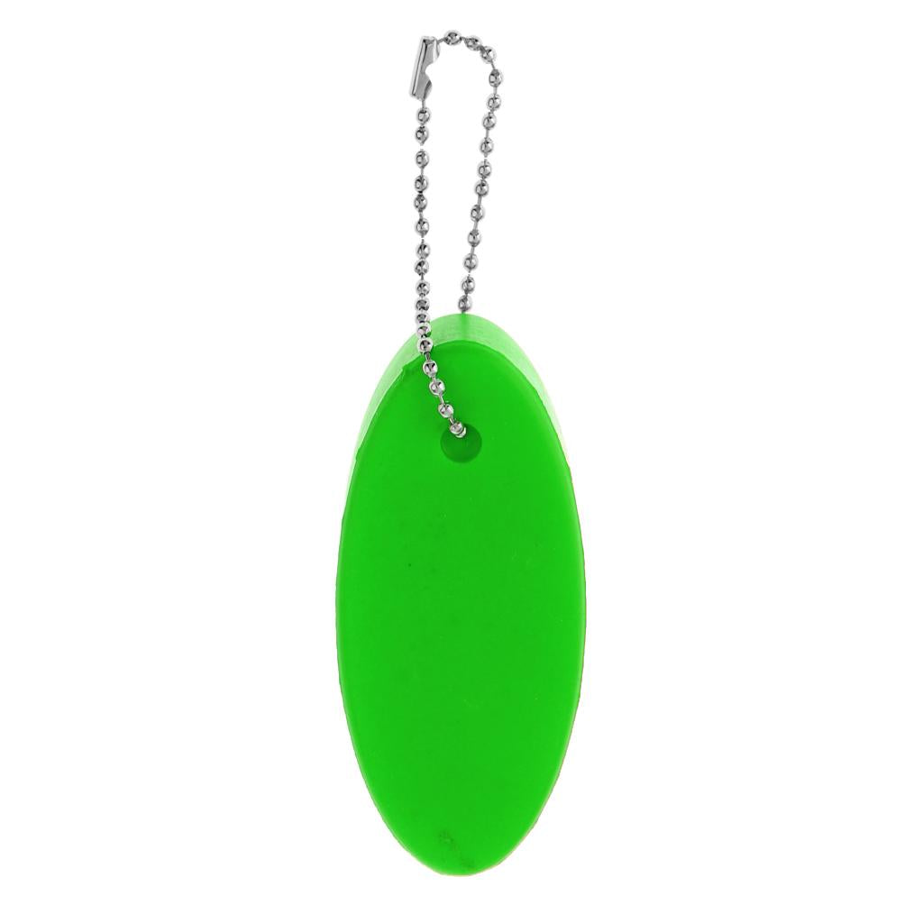 Maxbell Maxbell Water Sports Foam Floating Oval Keychain Keyring Water Key Float Buoy Green