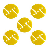 Maxbell Maxbell 5 Pieces Round Dive Line Arrow Marker for Scuba Cave and Wreck Diving Yellow