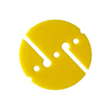 Maxbell Maxbell 5 Pieces Round Dive Line Arrow Marker for Scuba Cave and Wreck Diving Yellow