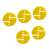 Maxbell Maxbell 5 Pieces Round Dive Line Arrow Marker for Scuba Cave and Wreck Diving Yellow