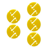 Maxbell Maxbell 5 Pieces Round Dive Line Arrow Marker for Scuba Cave and Wreck Diving Yellow