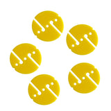 Maxbell Maxbell 5 Pieces Round Dive Line Arrow Marker for Scuba Cave and Wreck Diving Yellow