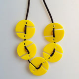 Maxbell Maxbell 5 Pieces Round Dive Line Arrow Marker for Scuba Cave and Wreck Diving Yellow