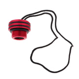 Maxbell Maxbell Scuba Diving Dive Tank Valve Threaded Dust Plug Cap Protection Cover Red