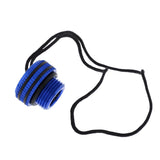 Maxbell Maxbell Scuba Diving Dive Tank Valve Threaded Dust Plug Cap Protection Cover Blue