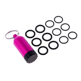 Maxbell Maxbell Mini Aluminum Scuba Diving Tanks with 12 O Rings Dive Key Chain Rose Red