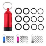 Maxbell Maxbell Mini Aluminum Scuba Diving Tanks with 12 O Rings Dive Key Chain Rose Red