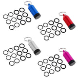 Maxbell Maxbell Mini Aluminum Scuba Diving Tanks with 12 O Rings Dive Key Chain Rose Red