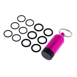 Maxbell Maxbell Mini Aluminum Scuba Diving Tanks with 12 O Rings Dive Key Chain Rose Red