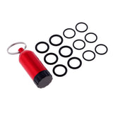 Maxbell Maxbell Mini Aluminum Scuba Diving Tanks with 12 O Rings Dive Key Chain Red