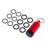 Maxbell Maxbell Mini Aluminum Scuba Diving Tanks with 12 O Rings Dive Key Chain Red