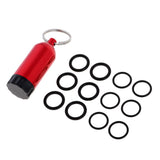 Maxbell Maxbell Mini Aluminum Scuba Diving Tanks with 12 O Rings Dive Key Chain Red