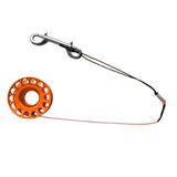 Maxbell Maxbell Scuba Diving Aluminum Alloy Finger Reel Spool with 15m Line Bolt Snap Orange