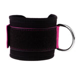Maxbell Maxbell Exercise Fitness D-ring Ankle Anchor Straps Belt Training Equipment Rose Red