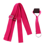 Maxbell Maxbell Adjust Yoga Ballet Dance Leg Stretcher Door Band Foot Fitness Belt Rose Red