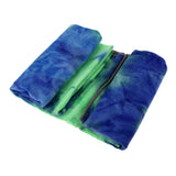 Maxbell Maxbell Yoga Mat Towel Anti-Slip Fitness Dance Pad Blanket Soft  Blue