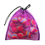 Maxbell Maxbell Durable Mesh Nets Bag Pouch Golf Tennis Ball Carrying Holder Storage Purple