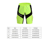 Maxbell Mountain Bike Bicycle Cycling Shorts Short Pants with Padded Underwear S - Aladdin Shoppers