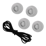 Maxbell D Ring Pad Patch Boat Deck Bungee Rope Kit for Stand Up Paddle Board Gray - Aladdin Shoppers