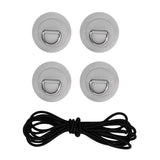 Maxbell D Ring Pad Patch Boat Deck Bungee Rope Kit for Stand Up Paddle Board Gray - Aladdin Shoppers