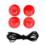 Maxbell D Ring Pad Patch Boat Deck Bungee Rope Kit for Stand Up Paddle Board Red - Aladdin Shoppers