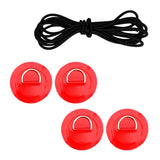 Maxbell D Ring Pad Patch Boat Deck Bungee Rope Kit for Stand Up Paddle Board Red - Aladdin Shoppers