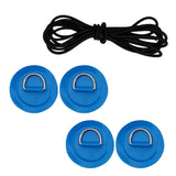 Maxbell Maxbell D Ring Pad Patch Boat Deck Bungee Rope Kit for Stand Up Paddle Board Blue