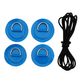 Maxbell D Ring Pad Patch Boat Deck Bungee Rope Kit for Stand Up Paddle Board Blue - Aladdin Shoppers