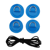 Maxbell D Ring Pad Patch Boat Deck Bungee Rope Kit for Stand Up Paddle Board Blue - Aladdin Shoppers