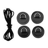 Maxbell D Ring Pad Patch Boat Deck Bungee Rope Kit for Stand Up Paddle Board Black - Aladdin Shoppers