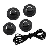 Maxbell D Ring Pad Patch Boat Deck Bungee Rope Kit for Stand Up Paddle Board Black - Aladdin Shoppers