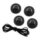 Maxbell D Ring Pad Patch Boat Deck Bungee Rope Kit for Stand Up Paddle Board Black - Aladdin Shoppers