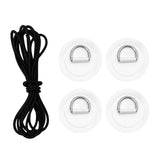 Maxbell D Ring Pad Patch Boat Deck Bungee Rope Kit for Stand Up Paddle Board White - Aladdin Shoppers