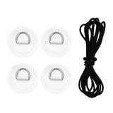 Maxbell D Ring Pad Patch Boat Deck Bungee Rope Kit for Stand Up Paddle Board White - Aladdin Shoppers