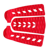 Maxbell 3Pcs Surfboard Surf SUP Paddleboard Traction Pad Tail Pad Deck Grips Red - Aladdin Shoppers