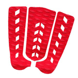 Maxbell 3Pcs Surfboard Surf SUP Paddleboard Traction Pad Tail Pad Deck Grips Red - Aladdin Shoppers